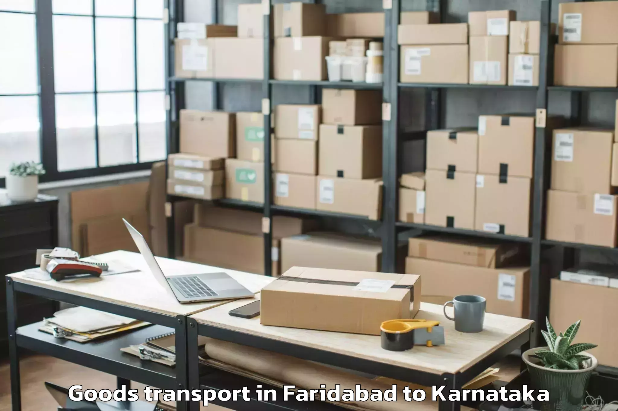 Hassle-Free Faridabad to Mangaluru Airport Ixe Goods Transport